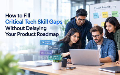 How to Fill Critical Tech Skill Gaps Without Delaying Your Product Roadmap